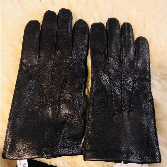 Other - 🧣 Brown leather elegant gloves NWT M